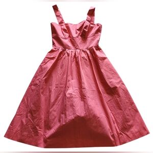 New J.Crew Corset Mini Dress Size 0 Color Pink 100% Cotton Lined Homecoming